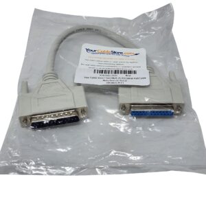 Your Cable Store 1 Foot DB25 25 Pin Serial Port Cable Male/Female RS232