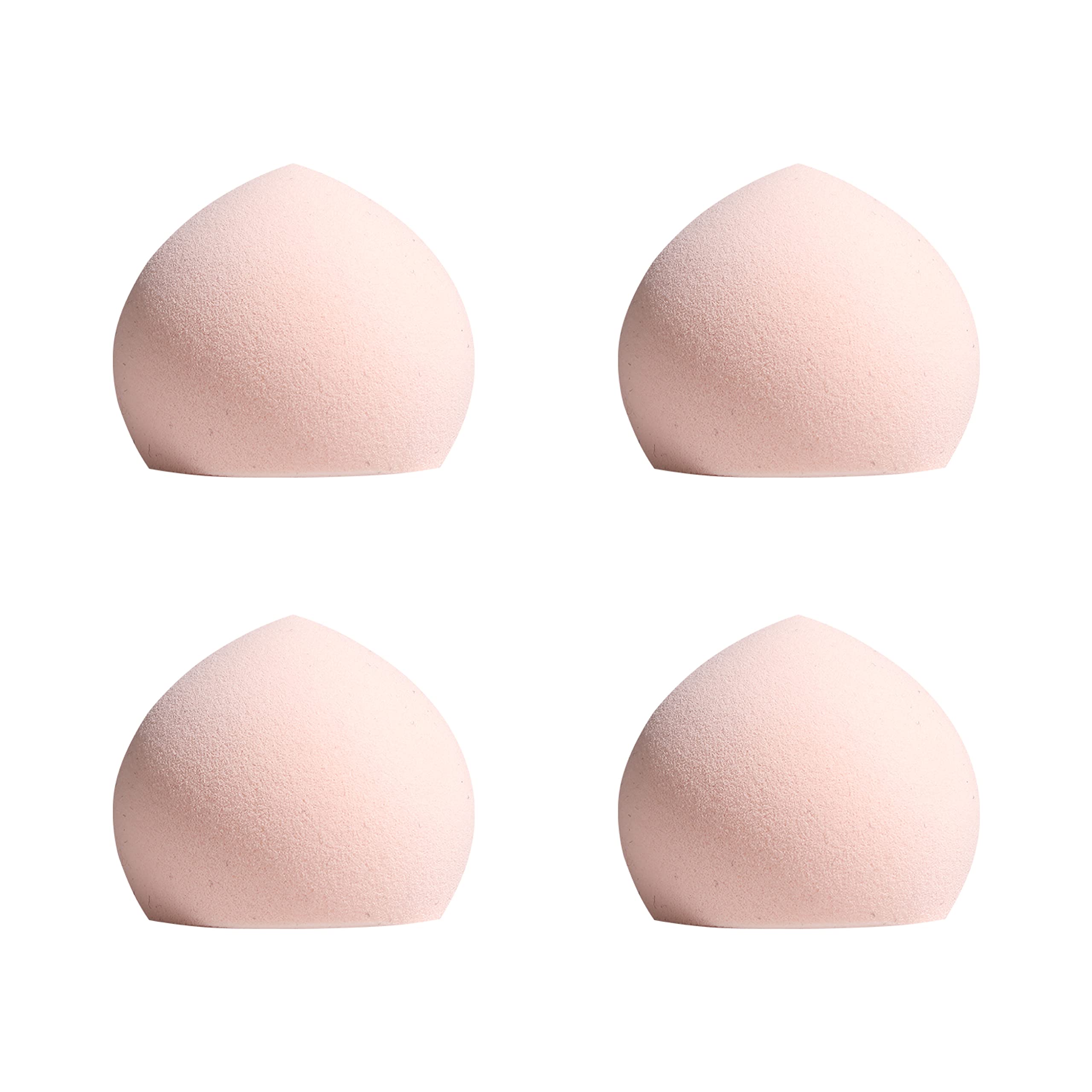 DAB&GLOW Ultra Soft Wet Dry Marshmallow Makeup Sponge Set Latex Free Mochi Blender for Foundation Powder Cream Concealer Bronzer Blush Perfect Flawless Airbrush Finish, Pink, 4 Count (Pack of 1)