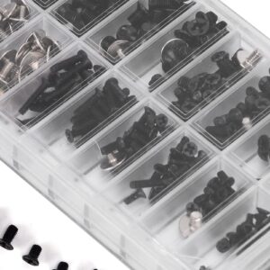 Computer Screws Kit, 360Pcs Computer Screws Kit Alloy Steel Micro Cross Screw Assortment Set M2 M2.5 M3 Fasteners