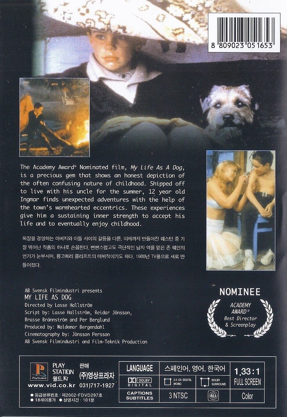 My Life As A Dog (1985) DVD Lasse Hallström/Anton Glanzelius