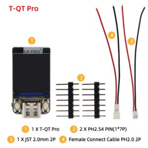 LILYGO T-QT ESP32-S3 0.85 inch GC9107 TFT IPS LCD Display Module TTGO Development Board (T-QT Pro)