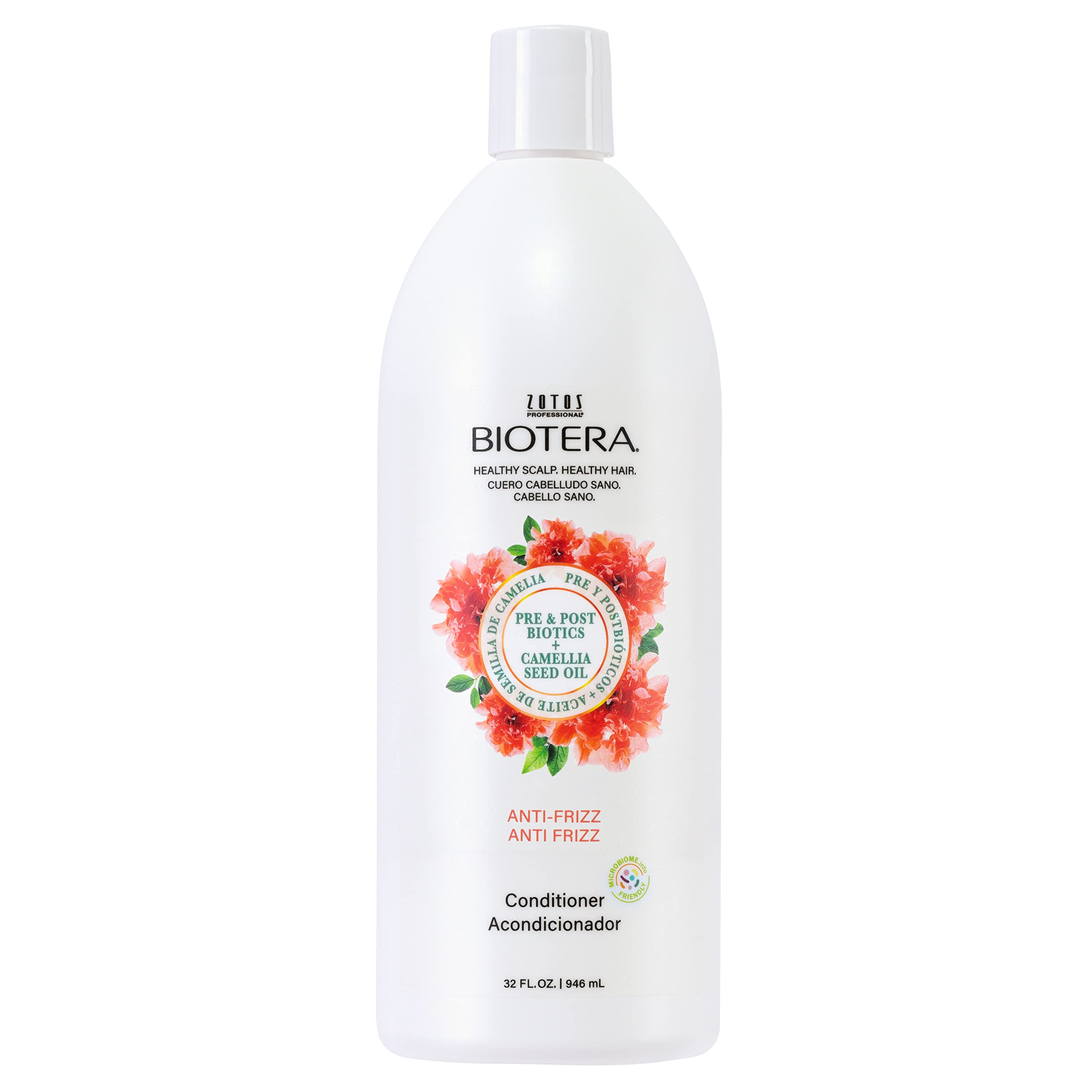 Biotera Anti-Frizz Smoothing Conditioner | Smooths & Controls Frizzy, Unruly Hair | Microbiome Friendly | Vegan & Cruelty Free | Paraben Free | Color-Safe | 32 Fl Oz