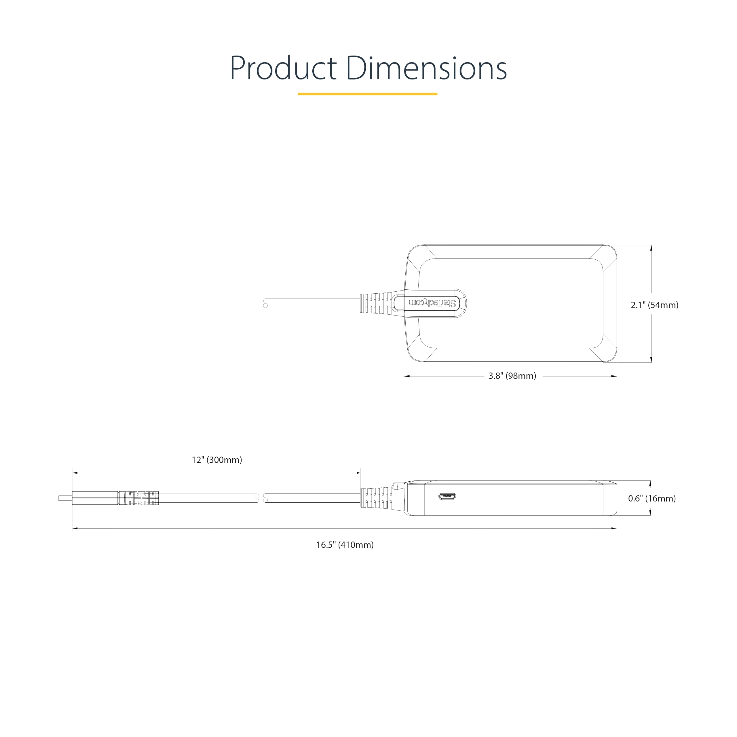 StarTech.com 4-Port USB-C Hub - 5Gbps - Bus Powered - USB C to 4x USB-A Hub w/ Optional Auxiliary Power Input - Portable Desktop/Laptop USB Hub - 1ft (30cm) Cable - USB Expansion Hub (5G4AB-USB-C-HUB)