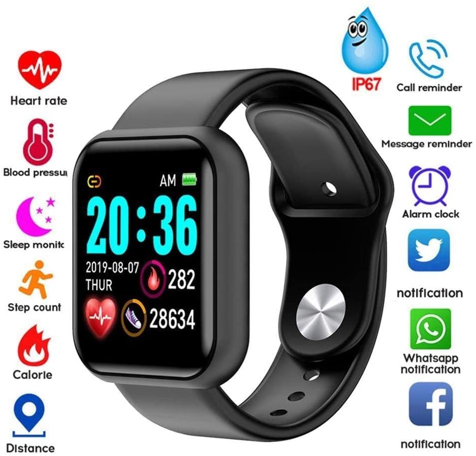 1.44" Touch Screen Fitness Watch with Heart Rate Sleep Monitor, Blood Oxygen,Step Counter for Men Women Activity Trackers Smartwatch Sports for iOS Android