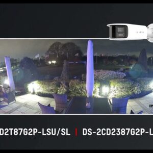 DS-2CD2T87G2P-LSU/SL 4mm IP Camera 8MP 4K Panoramic Bullet Camera 24/7 Colorful Fixed Turret Network Camera,Active Strobe Light,Audio Alarm,Smart Human/Vehicle,130dB WDR,H.265+,Weatherproof IP67