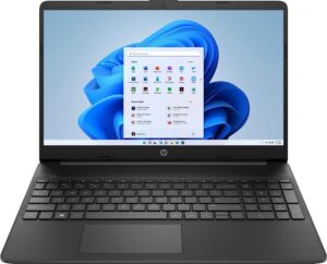 hp laptop 15-dy5007ca 15.6-inch fhd ips notebook intel core i5-1235u iris xe graphics 8gb ddr4 ram, 512gb pcie ssd computer pc storage usb hdmi port bluetooth wifi windows 11 home, jet black (renewed)