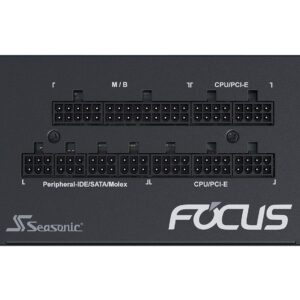 Seasonic Focus GX-1000, 1000W 80+ Gold, Full-Modular, Fan Control in Fanless, Silent, and Cooling Mode, 10 Year Warranty, Perfect Power Supply for Gaming and Various Application, SSR-1000FX.