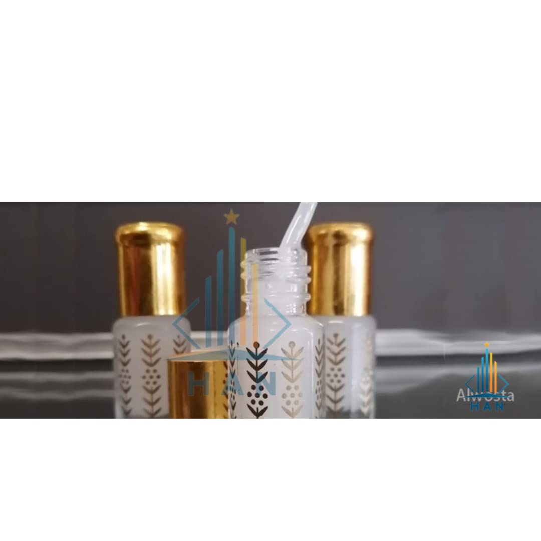 H A N Musk Al Tahara Saudi Al Tahara Musk for Body Al Tahra Perfume White 5 ml Alcohol Free (1 bottle = 5 ml / 0.16 fl oz ) مسك الطهارة الابيض,5.0 milliliters