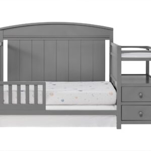 Oxford Baby Pearson Crib to Toddler Bed Guard Rail Conversion Kit, Dove Gray, GreenGuard Gold Certified