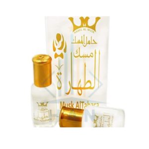 H A N Musk Al Tahara Saudi Al Tahara Musk for Body Al Tahra Perfume White 5 ml Alcohol Free (1 bottle = 5 ml / 0.16 fl oz ) مسك الطهارة الابيض,5.0 milliliters