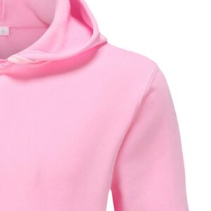 Maiyifu-GJ Pullover Hoodies for Men Classic Casual Solid Loose Fit Long Sleeve Hoodie Basic Lightweight Hooded Sweatshirt (Pink,XX-Large)