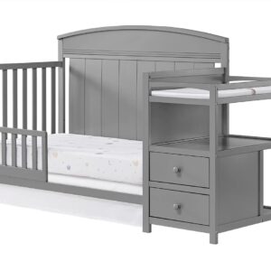 Oxford Baby Pearson Crib to Toddler Bed Guard Rail Conversion Kit, Dove Gray, GreenGuard Gold Certified