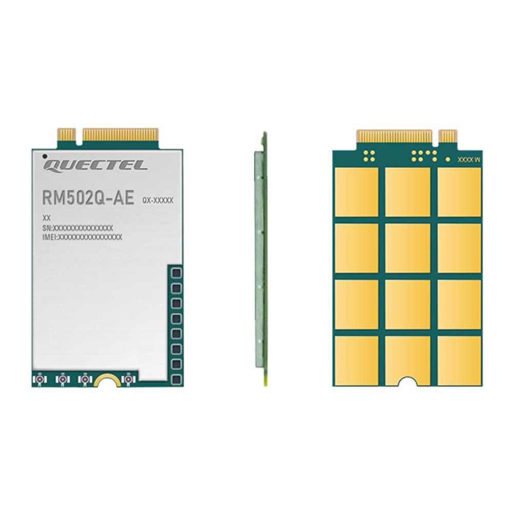 Waveshare Quectel 5G Sub-6 GHz Module Designed for IoT/EMBB Applications Industrial-Grade Modules Support DFOTA and Volte Functions-RM502Q-AE