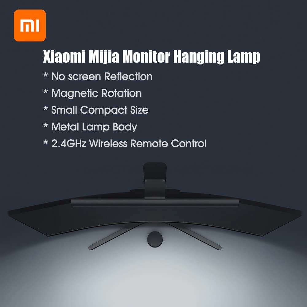 Xiaomi Mi Computer Monitor Light Bar, Screen Light Bar (270 Lumens, Adjustable Colour Temperature 2700-6500K, Colour Rendering Index RA95, No Reflective Glare, Easy Installation, Modern Design) 2022