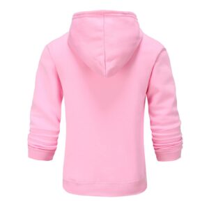 Maiyifu-GJ Pullover Hoodies for Men Classic Casual Solid Loose Fit Long Sleeve Hoodie Basic Lightweight Hooded Sweatshirt (Pink,XX-Large)