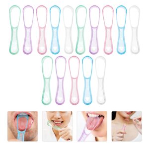 75 Pcs Brush Mouth Scraper Cleaning Gadgets Cleaning Scraper Scratcher for Adults Scraping Tool Baby Pp Mouthparts Handheld