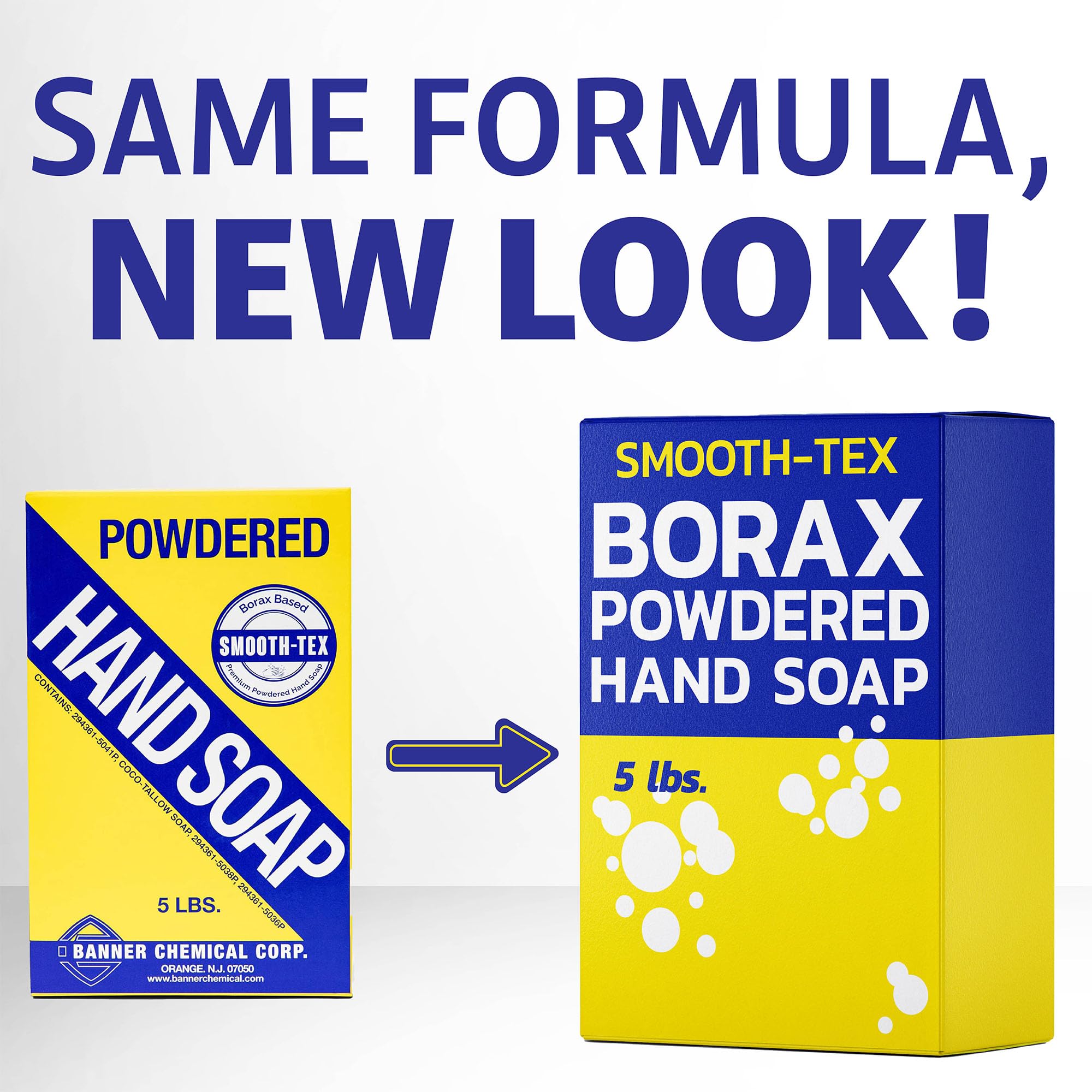 Banner Chemical Borax Powdered Hand Soap, Heavy Duty Industrial Hand Wash Removes Grease, Grime and Oil from Hands for Auto Mechanics and Industrial Workers, Compare to Boraxo (5 Pounds)