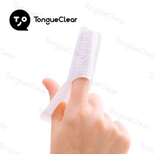 Tongueclear Finger Teeth Wipes for Adults, 60pcs, Oral Brush ups for Teeth Cleaning, Deep Cleaning Teeth Wipes, Gum Cleanning, Teeth Whitening Wipes, Oral mucosa Cleaner, Mint Flavor