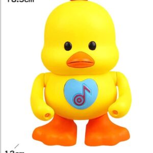 Areytrv Dancing Duck - 2023 New Musical Duck Toy, Baby Preschool Educational Learning Toy w/Led Lights & Music, Dancing and Singing Musical Duck for 1+ Year Old Baby Toddler (Yellow)