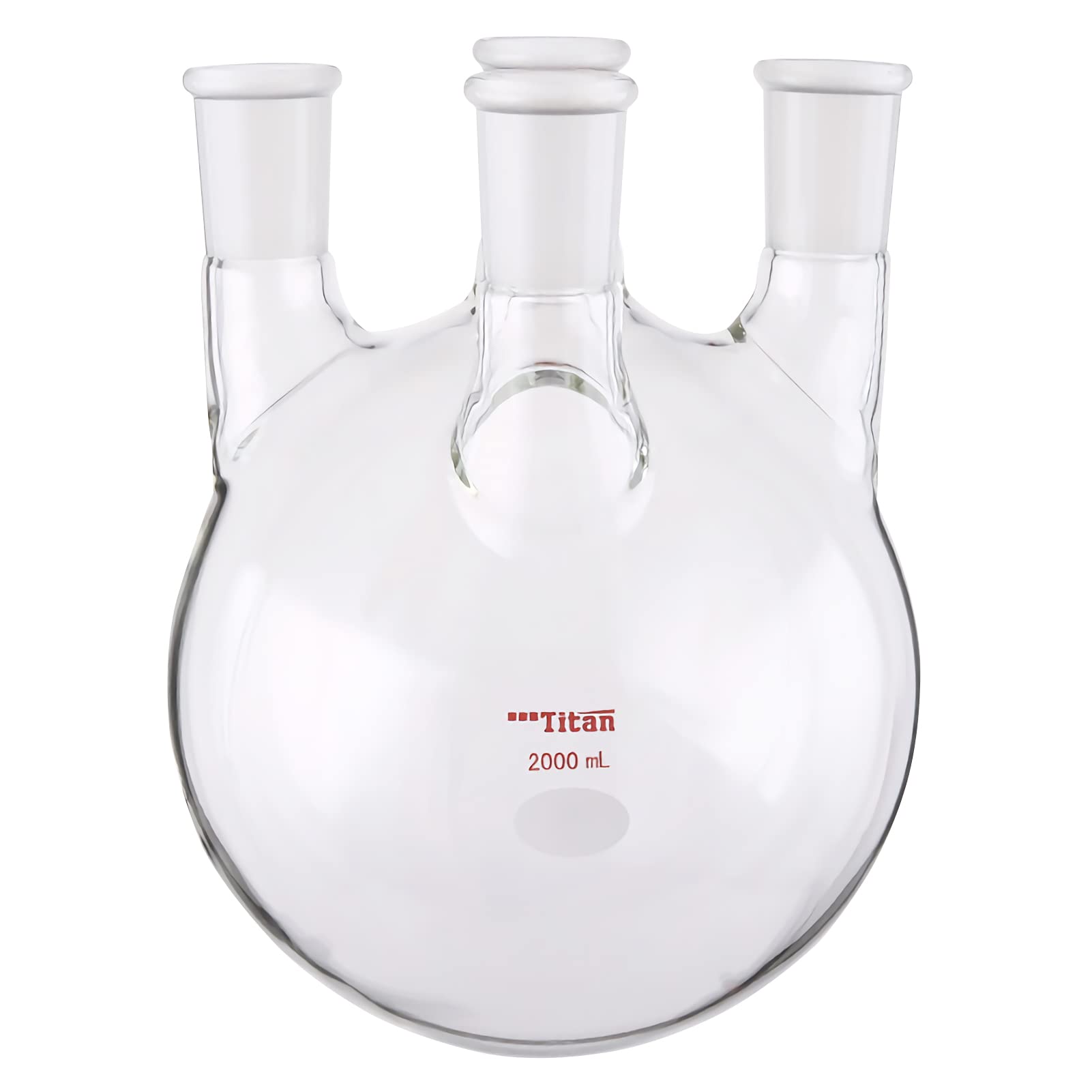 ADAMAS-BETA 2000ml 4 Neck Round Bottom Flask RBF with 24/40 Joint, Heavy Wall Borosilicate Glass