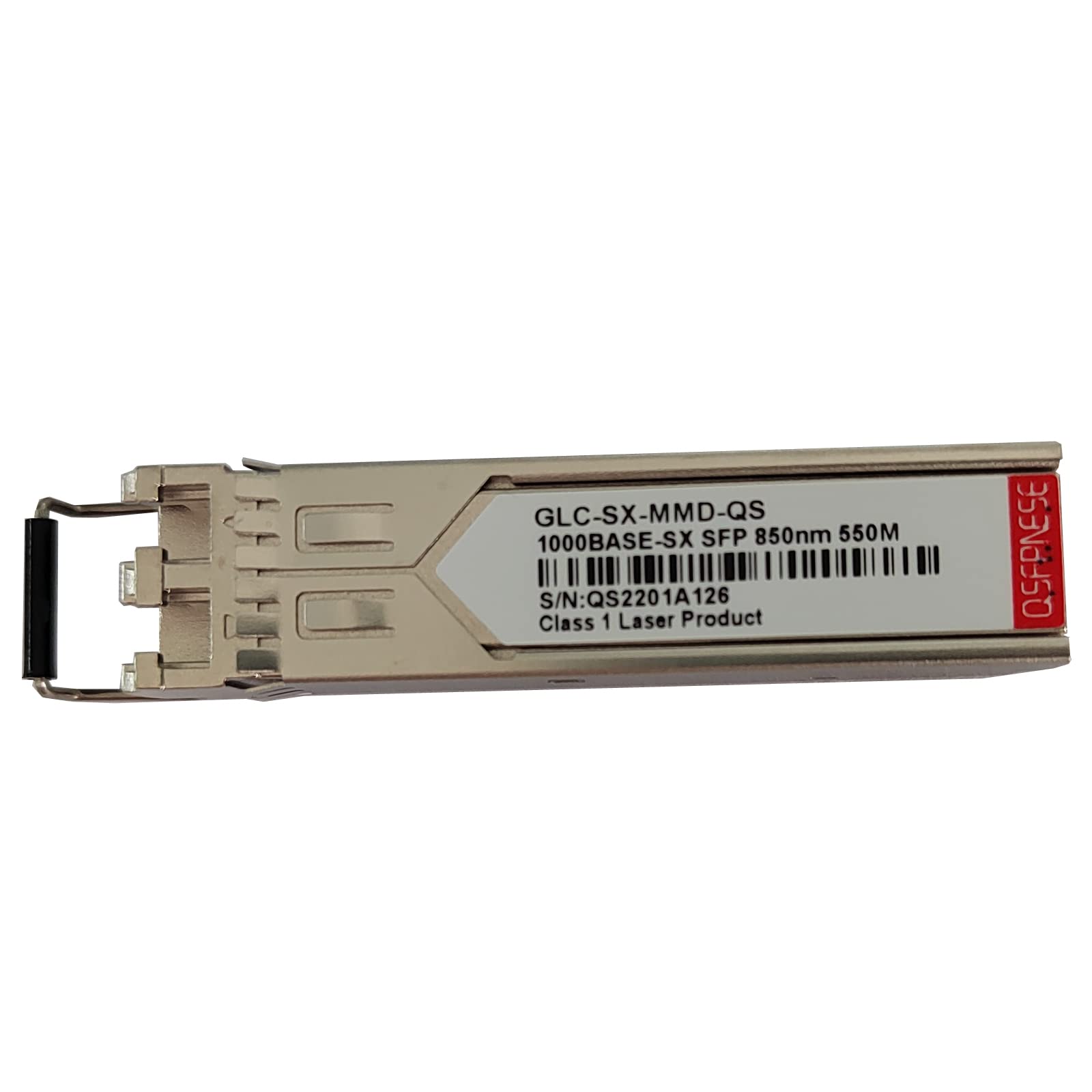 QSFPNESE 1.25G SFP Optical Transceiver, 1000BASE-SX SFP 850nm MMF up to 550M,Compatible with Cisco GLC-SX-MMD, Meraki, Fortinet, Ubiquiti UniFi, Mikrotik, TP-Link and More