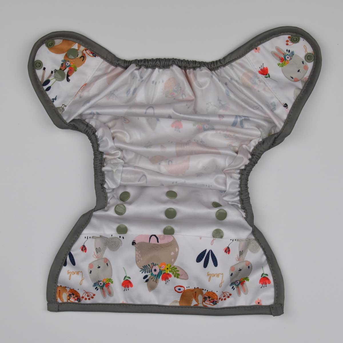 Sigzagor Baby Diaper Cover Nappy One Size 8lbs to 36lbs (Foxes Deers)