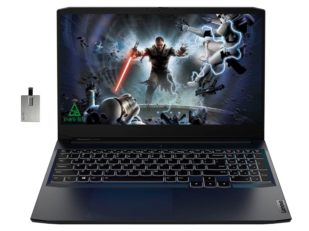 Lenovo IdeaPad Gaming 3 15.6" FHD 120Hz Gaming Laptop, AMD Ryzen 5-5600H Processor, 32GB RAM, 2TB PCIe SSD, Backlit Keyboard, GeForce GTX 1650, HD Webcam, Windows 10, Black, 32GB USB Card