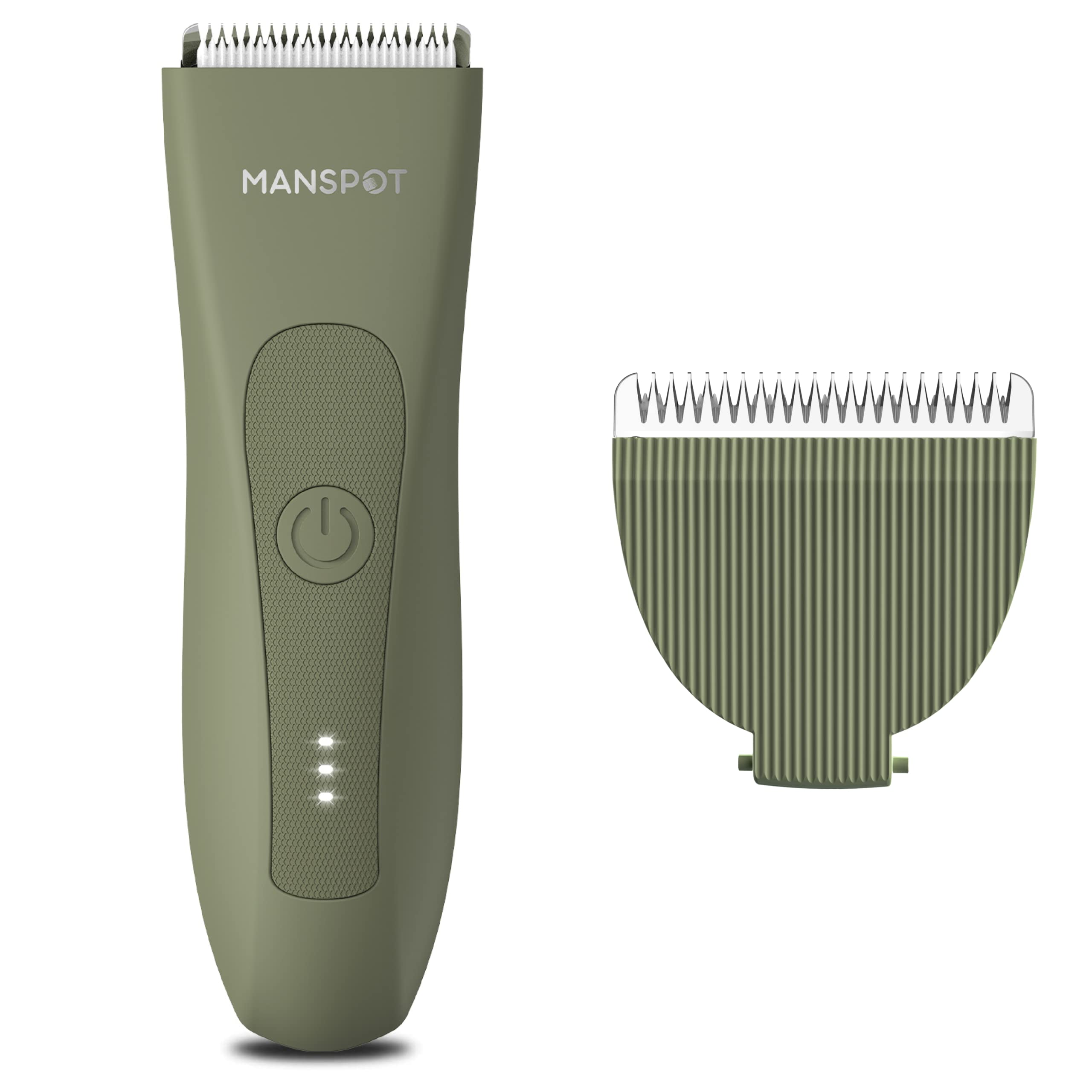 MANSPOT The Men's Grooming Kit Contains: The Electric Groin Hair Trimmer and Ceramic Blade for Replacement Head