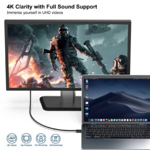 BENFEI 2 Pack USB C to DisplayPort 6 Feet Cable(8K@60Hz 4K@144Hz), USB Type-C to DP Adapter [Thunderbolt 3/4 Compatible] with iPhone 15 Pro/Max, MacBook Pro/Air 2023, iPad Pro, iMac, S23, XPS 17