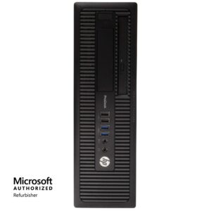 HP ProDesk 600G1 Small Desktop Computer (SFF) | Quad Core Intel i5 (3.20GHz) | 8GB DDR3 RAM | 500GB HDD Hard Disk Drive | Windows 10 Pro | 24in Monitor | RGB Mouse + Keyboard (Renewed)