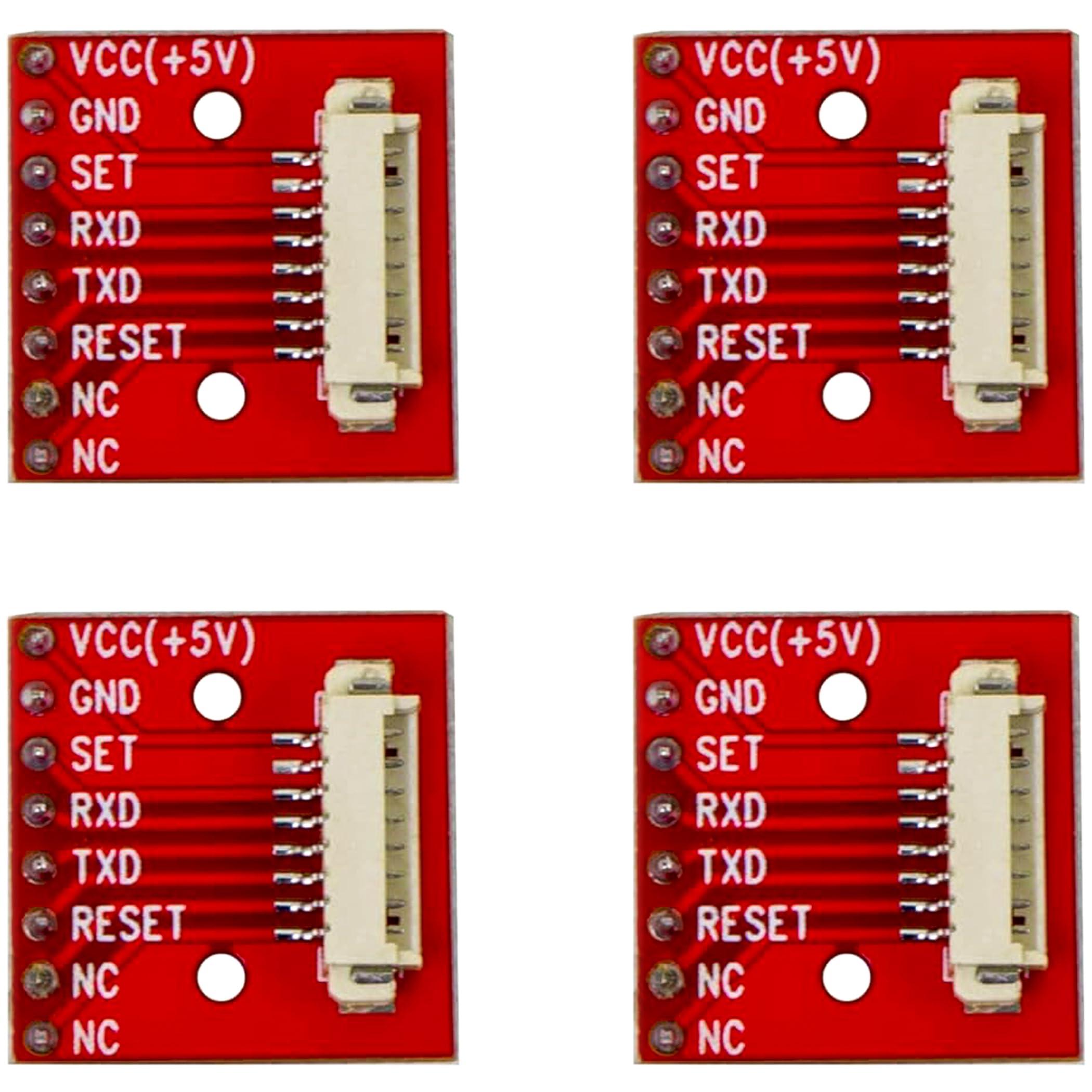 risingsaplings 4pcs GPIO IO 8 Pins Breakout Board for pms5003 (not Included Cable)