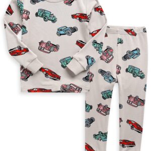 VAENAIT BABY Infant Toddler Girls Boys Pajamas Pjs 2pcs Set Modal Retro Car M