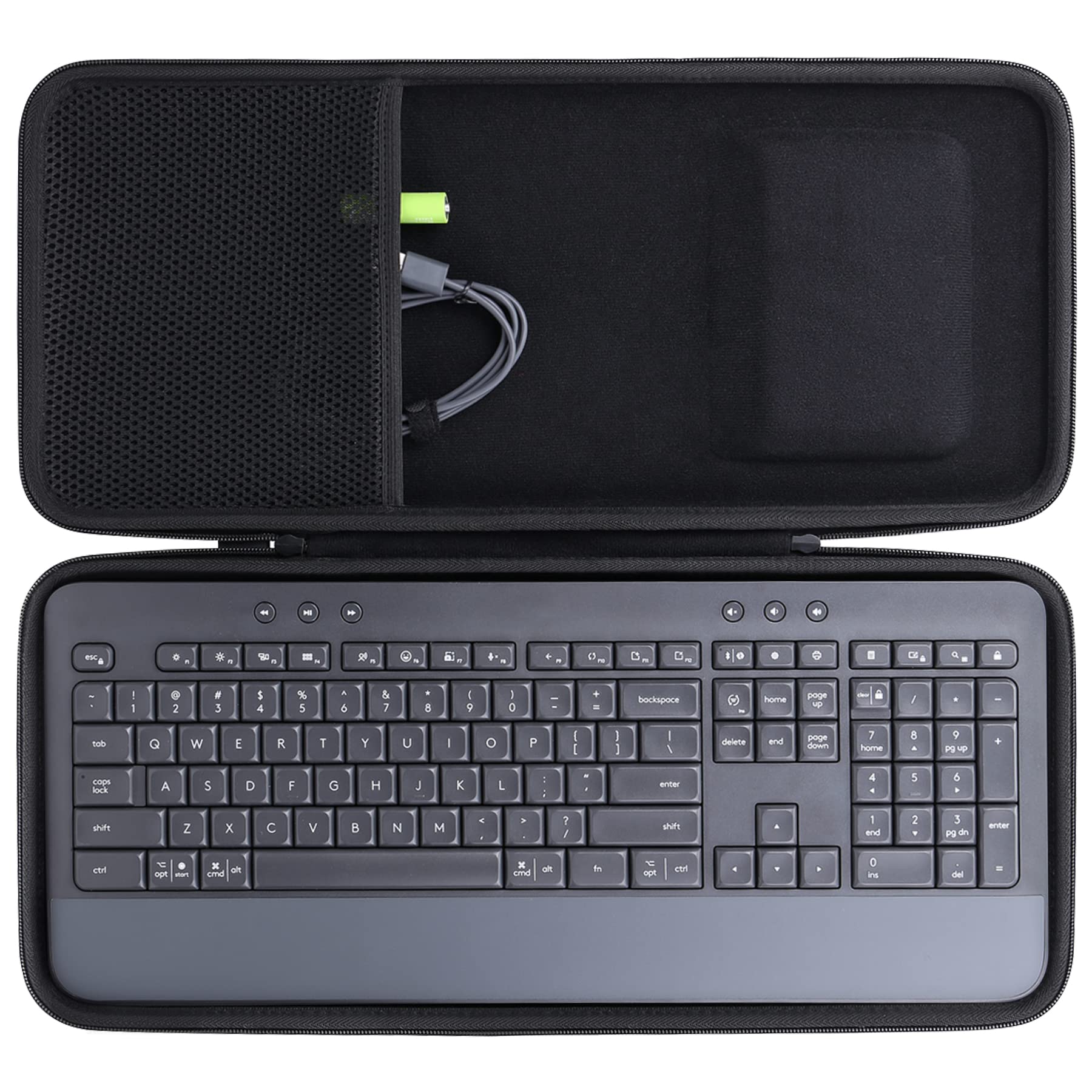 co2CREA Hard Case Replacement for Logitech Signature K650 Comfort Full-Size Wireless Keyboard (Graphite Case)