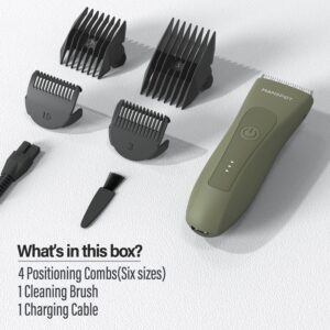 MANSPOT The Men's Grooming Kit Contains: The Electric Groin Hair Trimmer and Ceramic Blade for Replacement Head