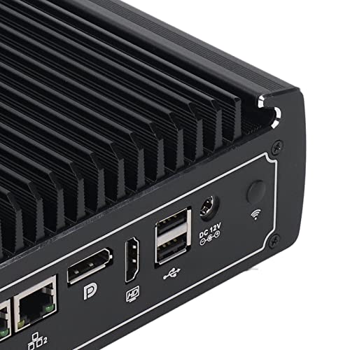 LBEC Industrial PC, Embedded Mini Computer Anti Interference 100240V 128G SSD for Automation (US Plug)