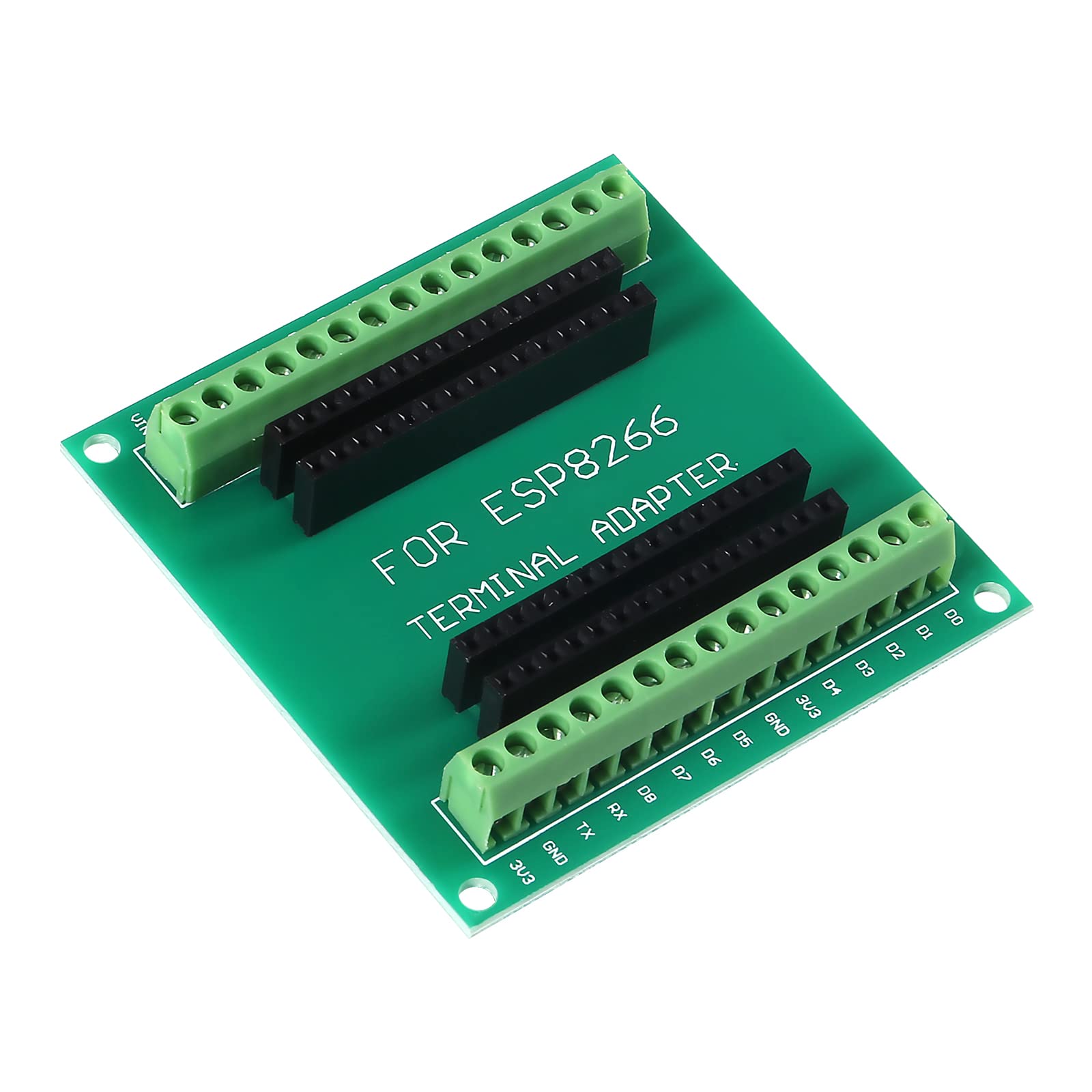 QCCAN 4PCS ESP8266 Breakout Board GPIO 1 into 2 for ESP8266 ESP-12E WiFi WLAN Development Board