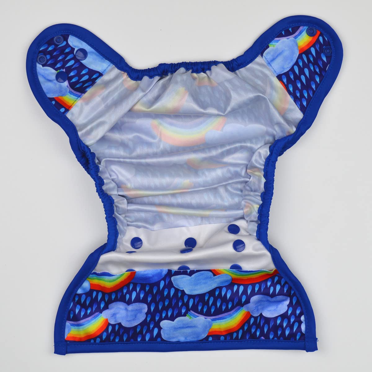 Sigzagor Baby Diaper Cover Nappy One Size 8lbs to 36lbs (Rainbows Rains Clouds)