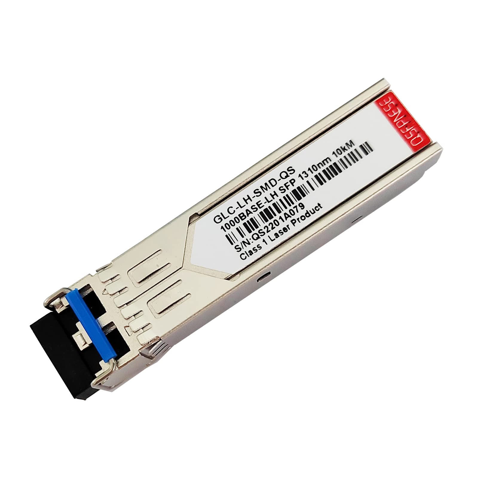 QSFPNESE 1.25G SFP 1000BASE-LX Transceiver, 1310nm SMF Module, up to 10KM/20KM, Compatible with Cisco GLC-LH-SMD, Meraki, D-Link, Supermicro, Fortinet, Ubiquiti, Netgear, Mikrotik