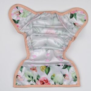 Sigzagor Baby Diaper Cover Nappy One Size 8lbs to 36lbs (Pink Flowers)