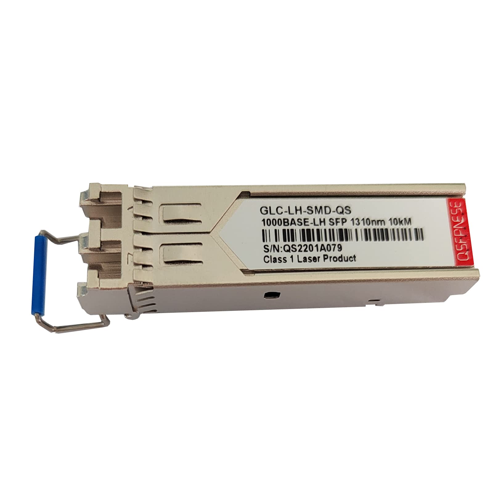 QSFPNESE 1.25G SFP 1000BASE-LX Transceiver, 1310nm SMF Module, up to 10KM/20KM, Compatible with Cisco GLC-LH-SMD, Meraki, D-Link, Supermicro, Fortinet, Ubiquiti, Netgear, Mikrotik