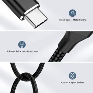 iPhone 15/15 pro Type C to Type C Cable Charger Fast Charging for iPhone 15/15 pro,3Ft 2Pack 60W USB C Pd Cable for Samsung Galaxy,MacBook Air iPad Pro