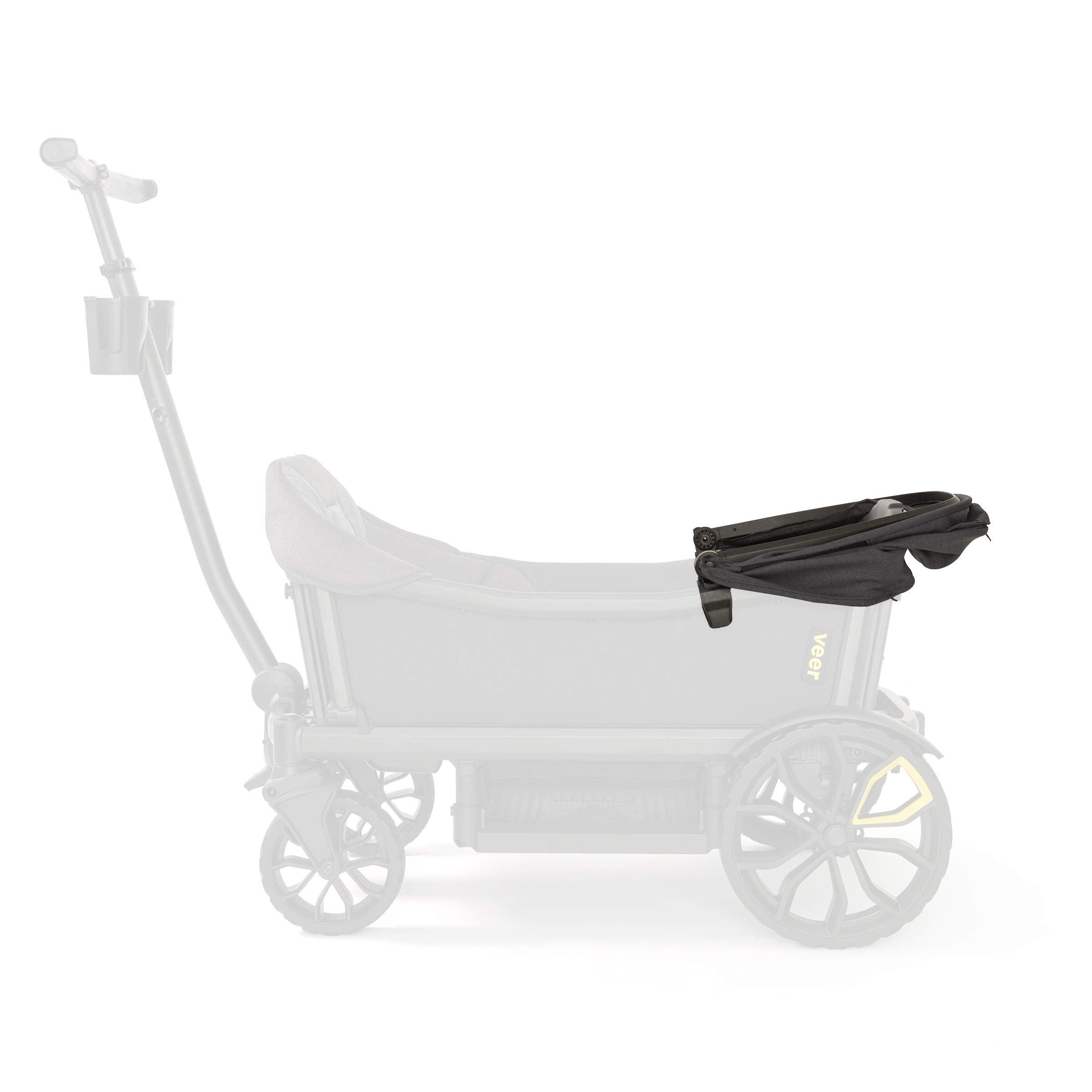 Veer Cruiser Essentials Bundle - Premium Stroller Wagon with Foldable Storage Basket & Retractable Canopy - The Feel & Safety of a Stroller Combined with The Fun of a Lightweight, Rugged Wagon