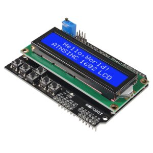 QCCAN 3pcs 1602 LCD Keypad Shield LCD1602 LCD 1602 Module Display Blue Screen for Arduino Duemilanove Robot