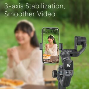 All in 1 Camera Gimbal Stabilizer - FeiyuTech SCORP Mini, Handheld Video Stabilizers for Mirrorless Camera, Gopro & Smartphone, 2.6 lb Payload, for Sony/Canon/Panasonic/Nikon/Fujifilm