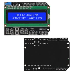 QCCAN 3pcs 1602 LCD Keypad Shield LCD1602 LCD 1602 Module Display Blue Screen for Arduino Duemilanove Robot