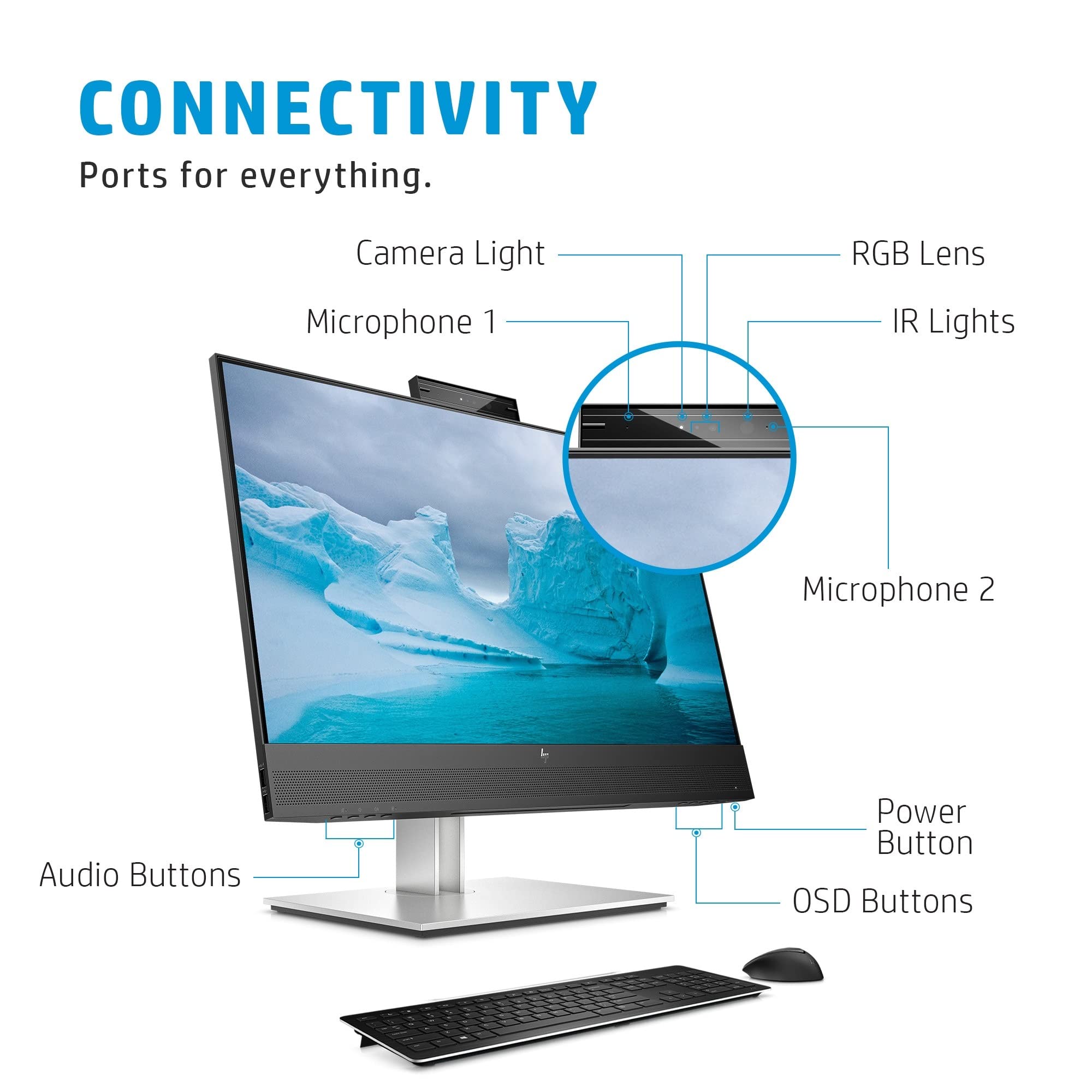 HP E24mv G4 FHD (1920 x 1080) Monitor, Display and HDMI USB-A 3.1 Gen 1 Ports, Anti-Glare, Up to 16.7 Million Colors, Horizontal Viewing Angle 178° (Renewed)