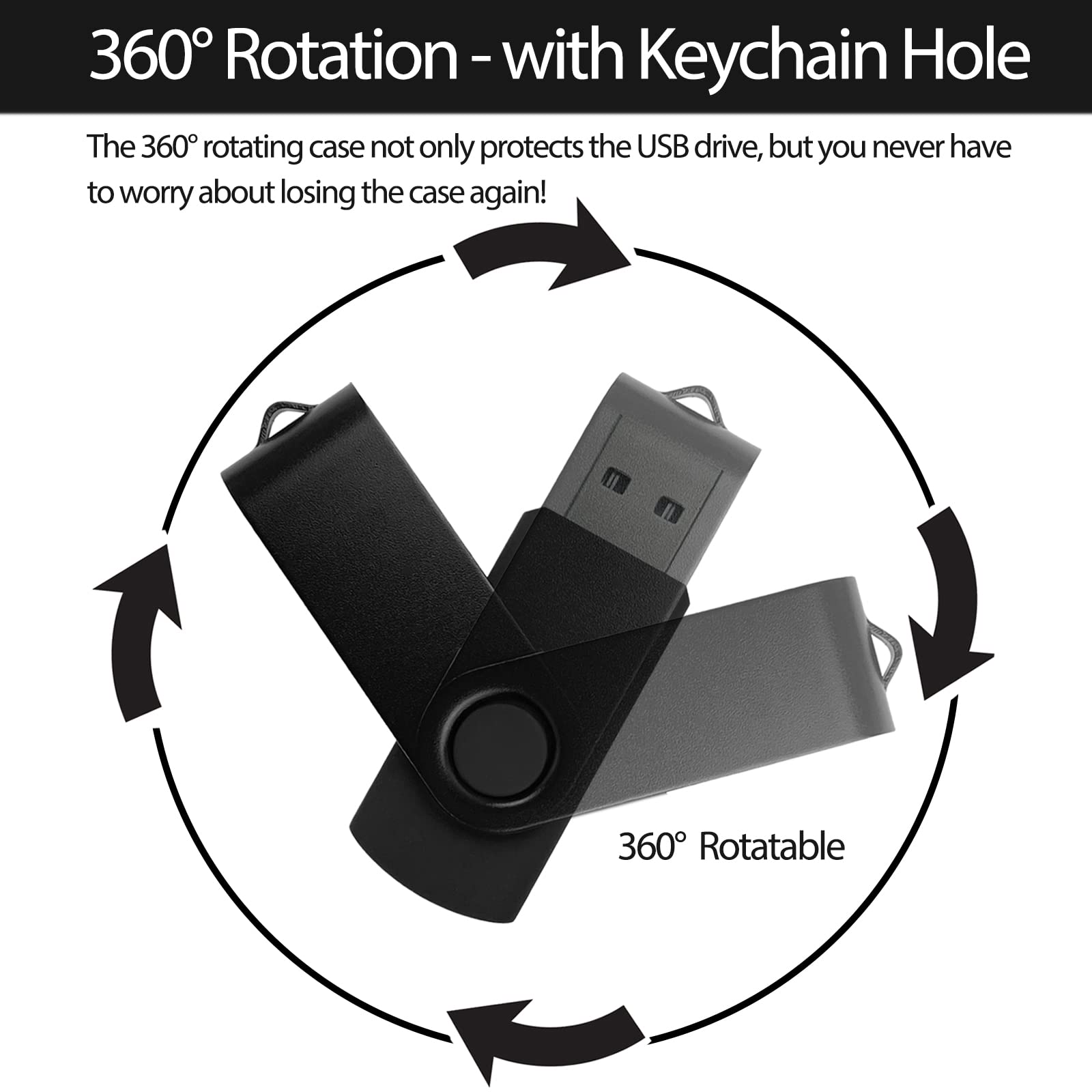 4GB USB Flash Drive 5 Pack, USB Drives 4GB JBOS Memory Stick Swivel Gig Stick Flash Drives 4GB USB2.0 Pendrive, USB Thumb Drives 5 Pack, Zip Drive, Jump Drive, 4GB USB