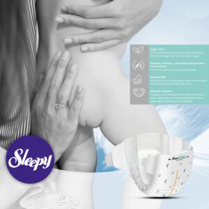 SOHO, Bio-Natural Sleepy Baby Diapers, Made from Organic Cotton and Bamboo Extract, Ultimate Comfort and Dryness, Wetness Indicator, Comes with The Baby Wipes, (5 Junior 24-44 Lbs Count- 20 PCs)