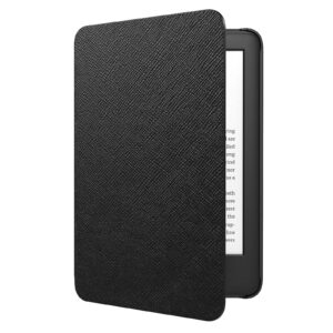 moko case fits 6" all-new kindle (11th generation-2024/2022 release), lightweight shell cover with auto wake/sleep for kindle 2024/2022 11th gen e-reader, black