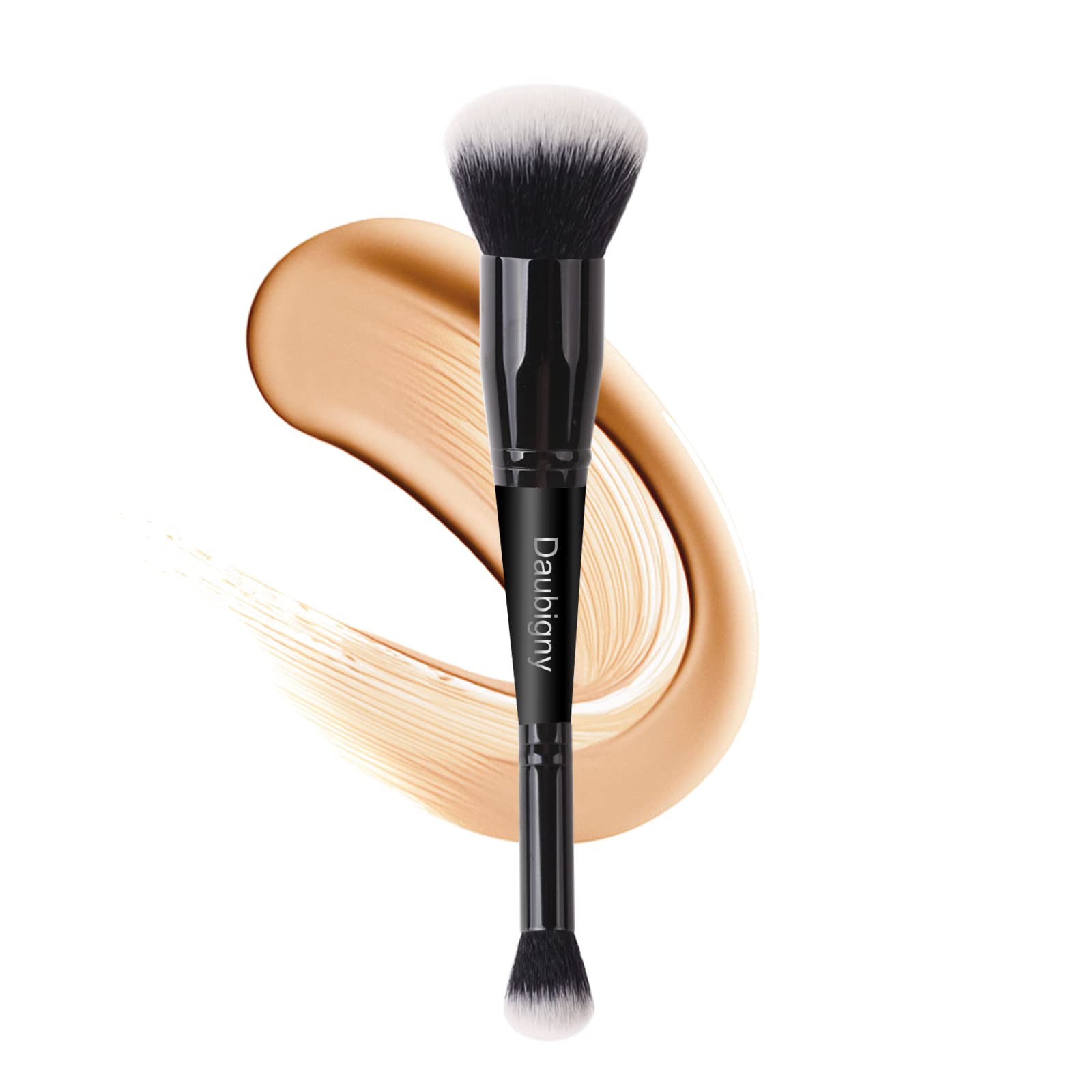 Makeup Brushes Daubigny Dualended Foundation Brush Concealer Brush Perfect for Any Look Premium Luxe Hair Rounded Taperd Flawless Brush Ideal for Liquid, Cream, Powder,Blending,